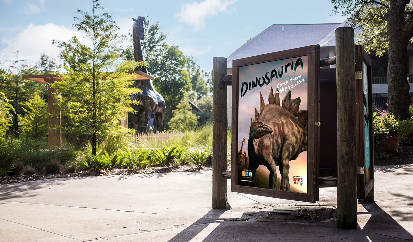 Dinosauria outdoor signage