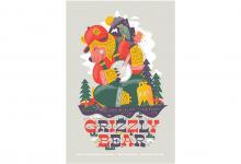 2020 Jacksonville ADDY Awards — Silver Award "AIGA Grizzly Bear Poster"